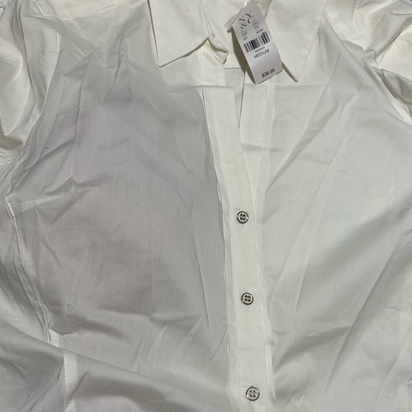 NY&CO White collar shirt - Picture 3 of 4